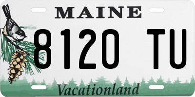 ME license plate 8120TU