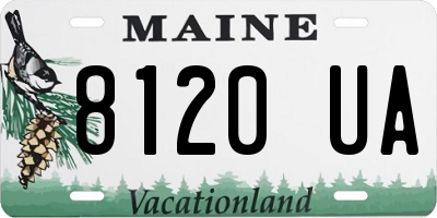 ME license plate 8120UA