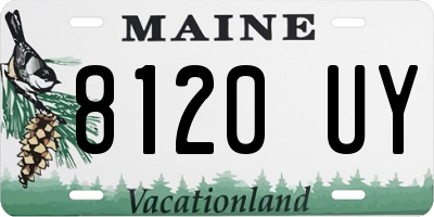 ME license plate 8120UY