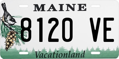 ME license plate 8120VE