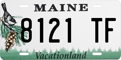 ME license plate 8121TF