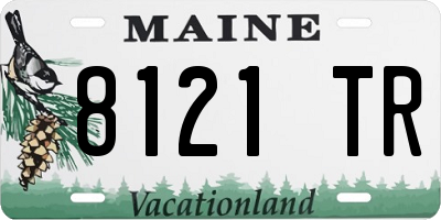 ME license plate 8121TR