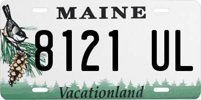 ME license plate 8121UL