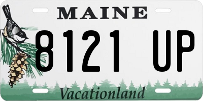 ME license plate 8121UP