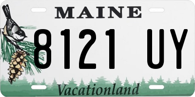 ME license plate 8121UY