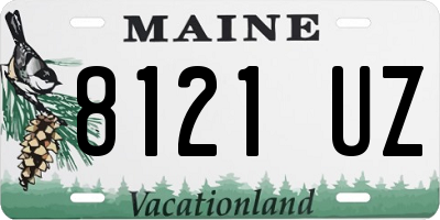 ME license plate 8121UZ