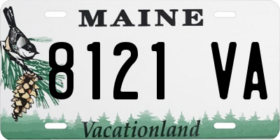 ME license plate 8121VA