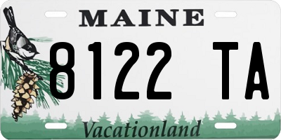 ME license plate 8122TA