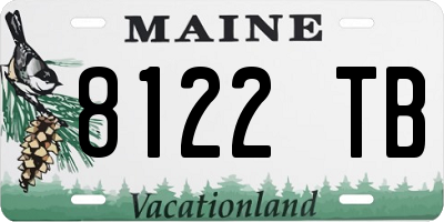ME license plate 8122TB