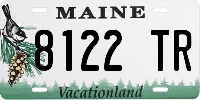 ME license plate 8122TR