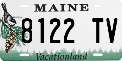 ME license plate 8122TV
