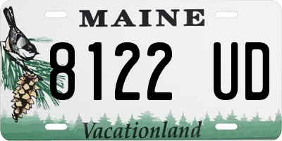ME license plate 8122UD