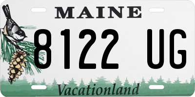 ME license plate 8122UG