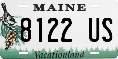 ME license plate 8122US