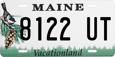 ME license plate 8122UT