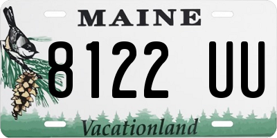 ME license plate 8122UU