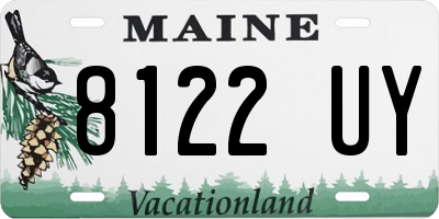 ME license plate 8122UY