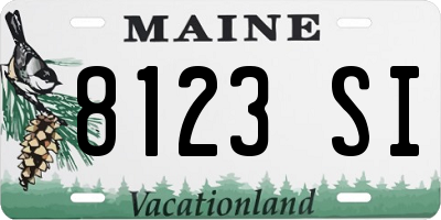 ME license plate 8123SI