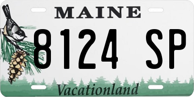 ME license plate 8124SP