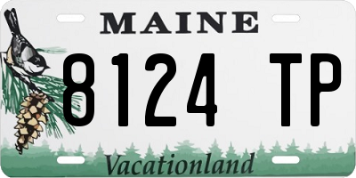ME license plate 8124TP