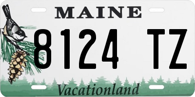 ME license plate 8124TZ
