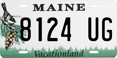 ME license plate 8124UG