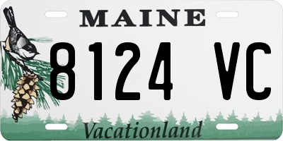 ME license plate 8124VC