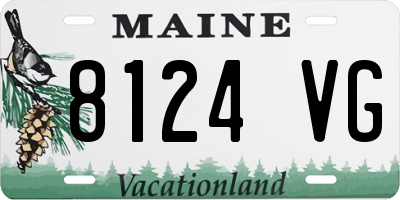 ME license plate 8124VG