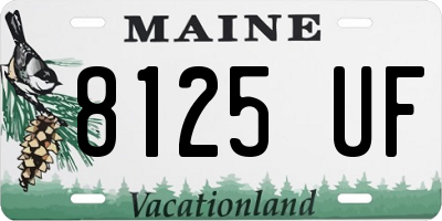 ME license plate 8125UF