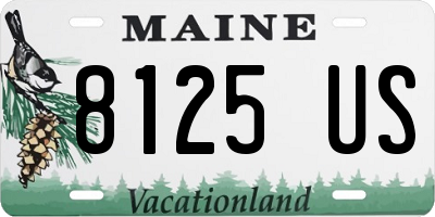 ME license plate 8125US