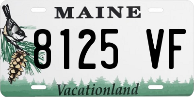 ME license plate 8125VF