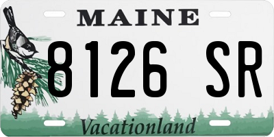 ME license plate 8126SR