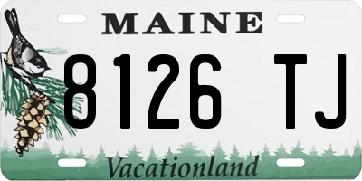 ME license plate 8126TJ