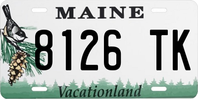 ME license plate 8126TK