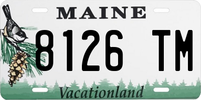 ME license plate 8126TM