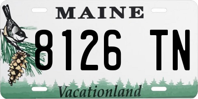 ME license plate 8126TN