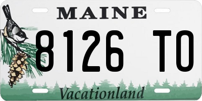 ME license plate 8126TO