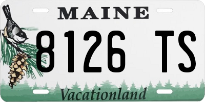ME license plate 8126TS