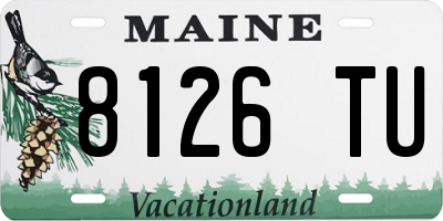 ME license plate 8126TU