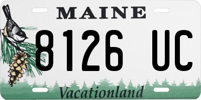 ME license plate 8126UC