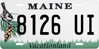 ME license plate 8126UI