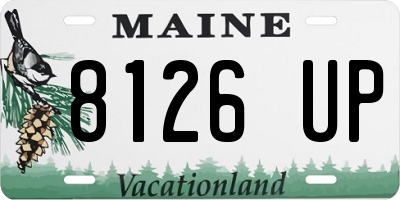 ME license plate 8126UP