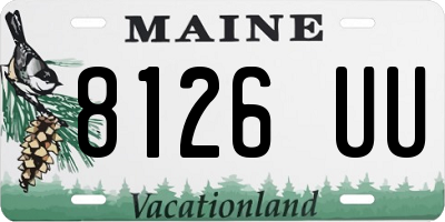 ME license plate 8126UU