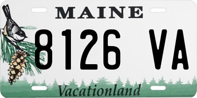ME license plate 8126VA