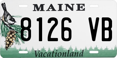 ME license plate 8126VB