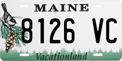 ME license plate 8126VC