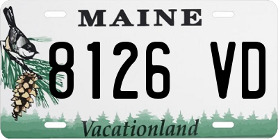 ME license plate 8126VD