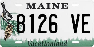 ME license plate 8126VE