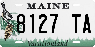 ME license plate 8127TA