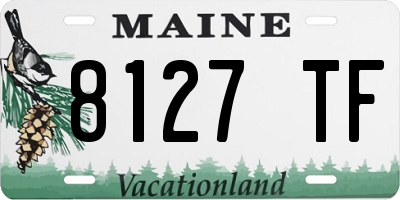 ME license plate 8127TF